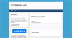 Desktop Screenshot of myfreesms.co.uk